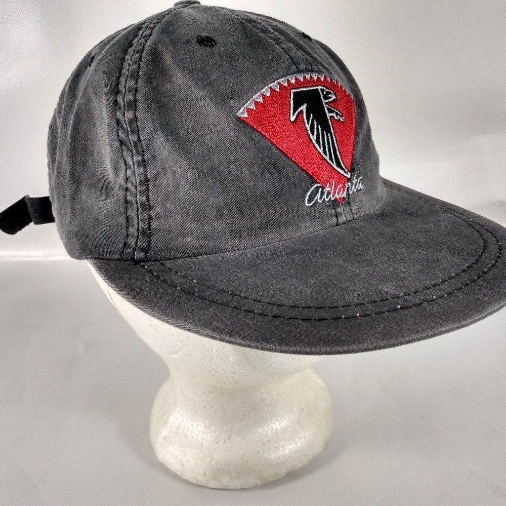 Atlanta Hawks Gray Denim Official NFL Product Adjustable Strapback Hat